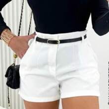 Women Shorts - 白色 - 查看 3