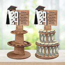 1Pc,Graduation Money Gift Holder, 2024 New Graduation Gift Money Holder Congratulation Card Holder Money Cake For Graduation Party Graduation Gift Cake Layered Wallet Ornament - Multicolor - View 4
