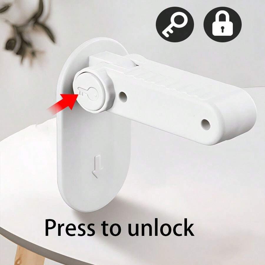 Improved Child Safety Door Lever Lock (1pc) Prevents Kids From Opening