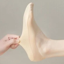Sports Outdoor 3pairs Of Ultra-Thin Breathable Ice Stockings For Spring And Summer, Shallow Non-Slip Women's Socks, High-Heeled Shoes Invisible Socks, Suitable For Shallow Shoes, Low Top Shoes