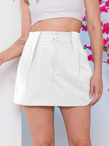 Women Shorts - 白色 - 查看 1