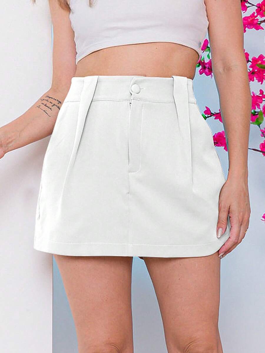 Women Shorts - 白色 - 查看 1