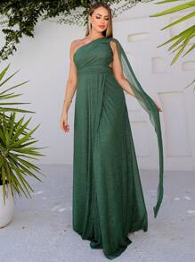 Bridesmaid Dresses - Màu xanh Ô liu - Xem 3