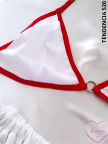 SEXY NURSE COSTUME LINGERIE - White - View 4