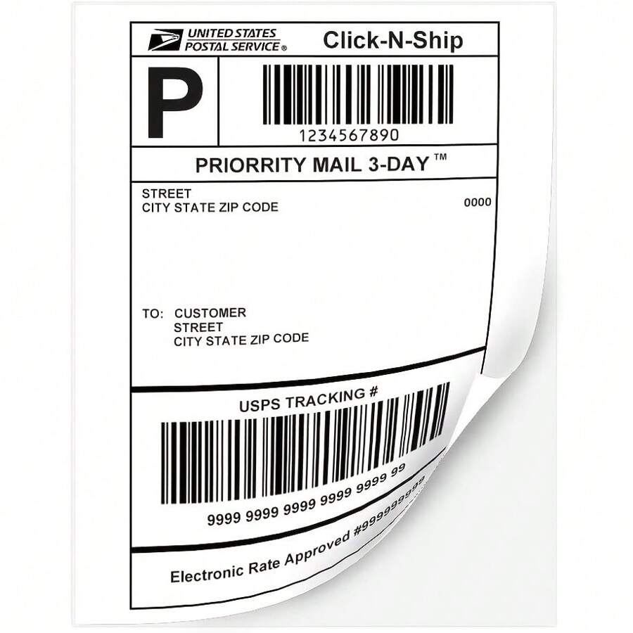 25 Labels Address Labels SelfAdhesive Labels A4 Shipping Labels