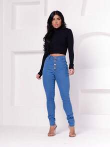 Women Jeans - Rửa nhẹ - Xem 5