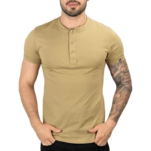 Men T-Shirts - Beige - View 2