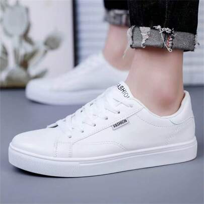 Men's Casual Sport Shoes Anti-Slippery White Sneakers Suitable For Four Seasons