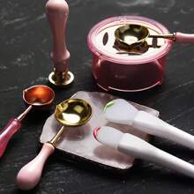 1pc Silicone Seal Applicator With Multi-Function Mixing Stick, Heat Resistant Silicone Scraper For Wax Spoon Cleaning, Suitable For Mixing Resins, Arts And Crafts Projects, Wax Sealing Tool Accessories Back To School,Back To School,School Supplies