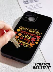 1 Ốp điện thoại tùy chỉnh, Ốp điện thoại tùy chỉnh ngày sinh nhật nhiều màu sắc, Ốp điện thoại sinh nhật được cá nhân hóa, Ốp điện thoại TPU, Bảo vệ chống sốc cho điện thoại của bạn, Dòng điện thoại, Ốp cho điện thoại Pro/Pro Max/X/XR/XS/XS Mini/Max, Quà tặng độc đáo cho cô ấy/anh ấy, Quà sinh nhật, Bạn trai, Bạn gái, Người yêu, Vợ, Chồng, Bạn bè, Gia đình, Lựa chọn lý tưởng cho sinh nhật - màu đen - Xem 4