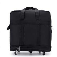 42" Extra Large Lightweight Luggage Trolley Suitcase Travel Bag Handbag BAG - Black - View 3