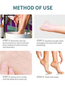 Professioneller Hornhautentferner Extra Stark Spray, Fuß Hornhautentfernung Spray, Peeling Exfoliatoren-Feilen-Gel Fuß Hornhautentferner Sofortiger Fußpeeling-Spray, Abwehr von unnötigen Fuß