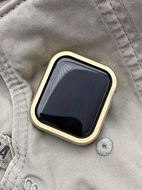 1 Stück Metallgehäuse, kompatibel mit Apple Watch-Gehäuse der Serie 9, 8, 7, 41 mm, 45 mm, Stoßfänger aus Aluminiumlegierung, kompatibel mit 6 SE, 40 mm, 44 mm, Rahmenschutz, kompatibel mit Apple Watch-Zubehör