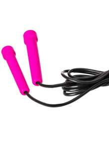 Corda de Pular Rosa Fitness Academia Treino Funcional - Rosa chiclete - Visão 2