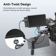 SmallRig Camera Magic Arm, Flexible Articulating Arm With 1/4" Screws, Field Monitor Mount With Dual Ballhead, Aluminum - 3873 - 黑色 - 查看 3