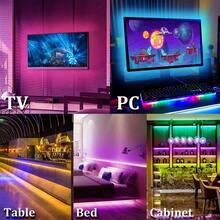 1m-30m-LED Strip Light, Synchronized With Music, With Timer Setting, 24 Keys Remote Control And APP Control, With DIY Mode, Brightness Adjustable, Easy To Install, Suitable For Bedroom, Living Room, Kitchen, Bar, Corridor, Party Decoration - Remote Control Infrared 24RGB - View 6