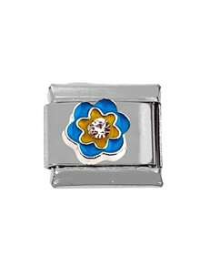 2024 Phong cách mới Áo 9MM Rộng Thép không gỉ Khác nhau Hoa Cây Thực vật Thiết kế DIY Tiếng Ý Làm vòng tay Đồ treo Tiếng Ý Đồ treo Vòng tay - Nhiều màu - Xem 30