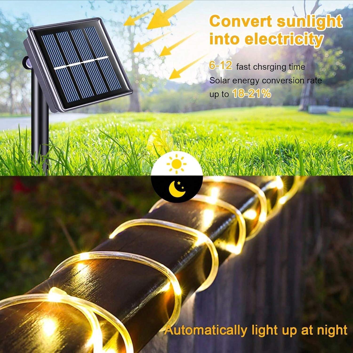 SELORSS X ZTARX Luci da Campeggio Solari RGB, Bastone Luminoso Gonfiabile (n5C