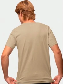 Men T-Shirts - 卡其色 - 查看 2