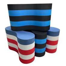 1 pièce, bleu et blanc, pull buoy, entraînement de natation pull buoy, flotteur de jambe pull buoy, flotteur de natation, flotteur de jambe pull buoy en EVA 4 couches, flotteur de natation doux, planche de natation, accessoire d'entraînement de piscine, soutien des jambes et des hanches pour adultes, jeunes et débutants, accessoires de plage