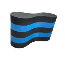 1 pièce, bleu et blanc, pull buoy, entraînement de natation pull buoy, flotteur de jambe pull buoy, flotteur de natation, flotteur de jambe pull buoy en EVA 4 couches, flotteur de natation doux, planche de natation, accessoire d'entraînement de piscine, soutien des jambes et des hanches pour adultes, jeunes et débutants, accessoires de plage