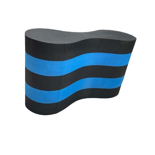 1PC,Blue And White,Pull Buoy,Swim Training Pull Buoy,Pull Buoy Leg Float,Swimming Pull Float,EVA4-Layer Pull Buoy Leg Float,Soft Swimming Float Kickboard, Pool Training Aid, Legs And Hips Support For Adults, Kids, And Beginners