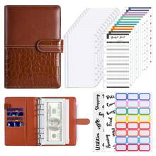 馬卡龍a6活頁簿會計手帳,活頁式會計簿,創意現金預算理財手工帳簿 - 多色 - 查看 19