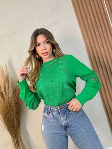 Women Blouses - màu xanh lá - Xem 4