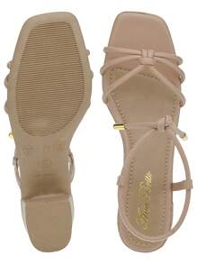 Women Heeled Sandals - 乾枯玫瑰色 - 查看 5