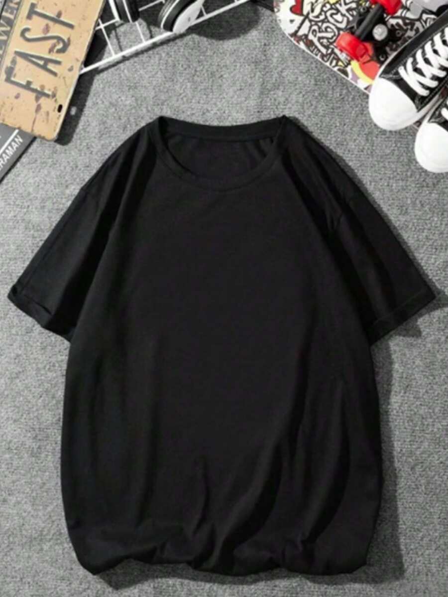 Men T-Shirts - 黑色 - 查看 1