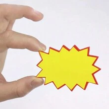 100pcs Explosion Sticker, Ultra Small Blank Pop Advertising Paper, Mini Product Price Tag, Label Paper For Consumables - Multicolor - View 4
