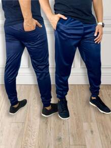 Men Pants - 杏色 - 查看 3