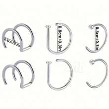 Nose Ring - Bạc - Xem 2