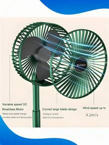 Handheld Fans - xanh quân đội - Xem 3