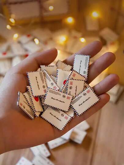 36pcs Mini Envelope With Love Letter Capsules Message Note For Creative Birthday Gift, Proposal, Confession For Couples Back To School