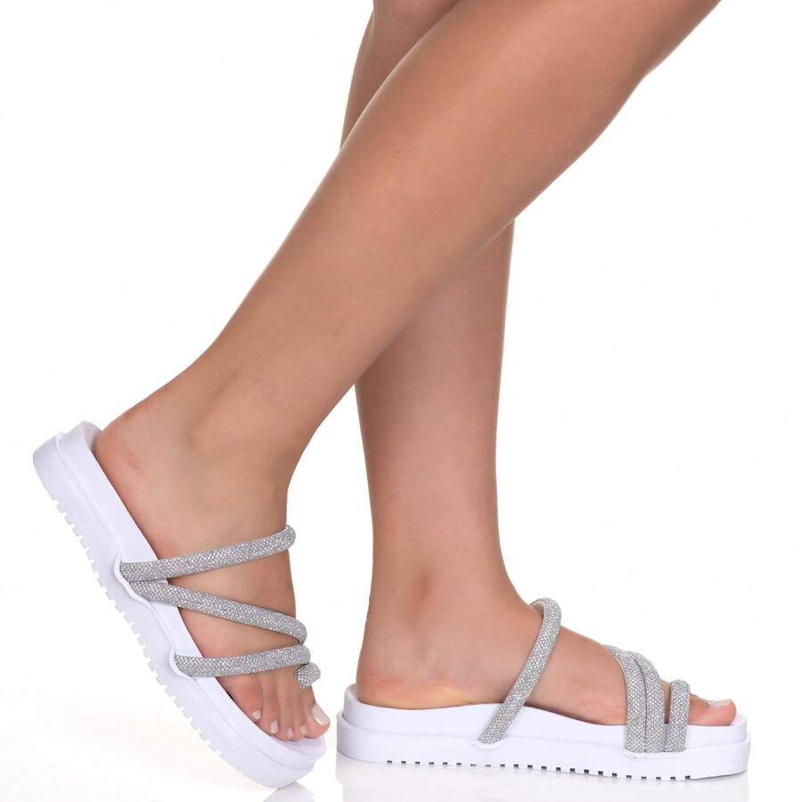 Women Flat Sandals - 白色 - 查看 1