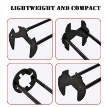 耐用優質金屬扳手，多功能水槽扳手，雙頭雙修補工具，適用於廚房水槽 （隨機顏色發送） - 黑色 - 查看 10