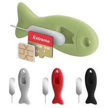 12 Pack SIM Card Removal Tool With Built-In SIM Card Storage - SIM Card Holder Contains Eject Pins Needle Opener Ejector Compatible With IPhone, Samsung, And More Cell Phones - 有色 - 查看 2