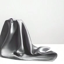One Satin Silk Pillowcase For Long Pillows, Four Seasons Available, Without Core, Without Filler - Grey - View 3