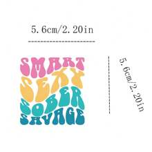 100Pcs Sober Stickers, Sobriety Stickers Decals For Laptop Water Bottles Bike Skateboard Luggage Computer  Toy Phone Snowboard - Multicolor - View 2