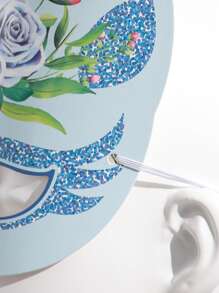 6 Piezas Máscara De Papel Temática De Unicornio, Máscara De Fotos De Colores Mixtos Accesorio De Cabina De Fotos Para Fiesta De Cumpleaños De Amigos Felices - Multicolor - Ver 2