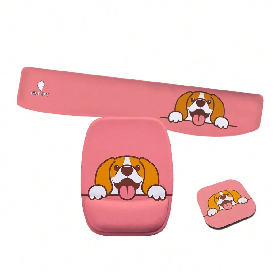 Wrist Rests - BỘ 2 - CHUỘT + HỖ TRỢ + GIÁ ĐỠ LY - Xem 1