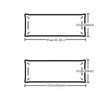 One Satin Silk Pillowcase For Long Pillows, Four Seasons Available, Without Core, Without Filler - Grey - View 2