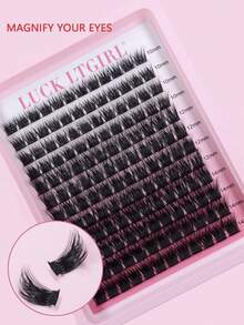 144 Piezas Pestañas Postizas Naturales, Ligeras Y Suaves Para La Extensión De Pestañas - D - Ver 2