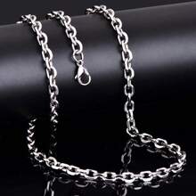 Men's Chain Necklaces - 銀色 - 查看 5