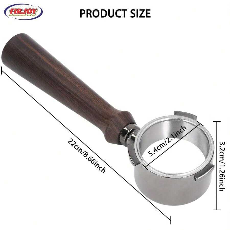 FIRJOY 1pc 54mm NonPressurized Portafilter For Breville Barista
