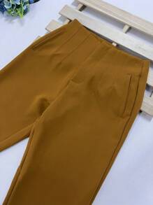 Women Pants - Mustard Yellow - View 2