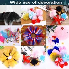 Rollo de tela de tul de 25 yardas y 6 pulgadas para DIY Tutu Falda Decoración de la fiesta de bodas Suministros de manualidades Decoraciones de la fiesta de bienvenida al bebé de la niña