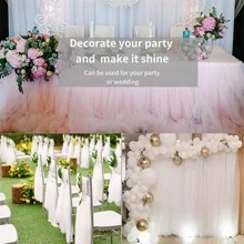 Rollo de tela de tul de 25 yardas y 6 pulgadas para DIY Tutu Falda Decoración de la fiesta de bodas Suministros de manualidades Decoraciones de la fiesta de bienvenida al bebé de la niña