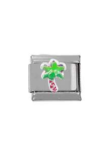 2024 Phong cách mới Áo 9MM Rộng Thép không gỉ Khác nhau Hoa Cây Thực vật Thiết kế DIY Tiếng Ý Làm vòng tay Đồ treo Tiếng Ý Đồ treo Vòng tay - Nhiều màu - Xem 24